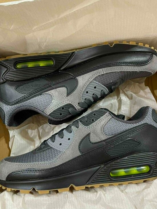 Nike Men\'s Air Max 90 Sneakers Shoes Smoke Gray Black IQ0580-084, Size 9 (New) main image 14
